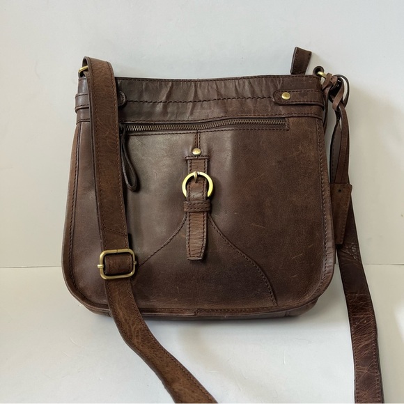 Diba Handbags - Diba True Dark Brown Leather Crossbody Bag